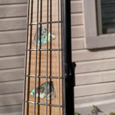 JLC Guitars Anaheim Bass - Natural, Aquamarine Metallic image 12