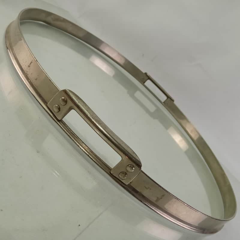 *Slingerland 15" Snare Drum Single-Flange Resonant Rim/Hoop Nickel-Brass Riveted image 1
