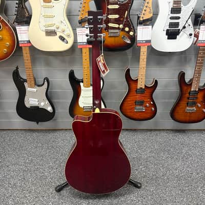 Yamaha FSC-TA TransAcoustic Concert 2020s - Ruby Red image 5