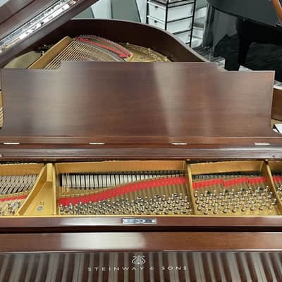 Steinway Model M 5'7" Grand Piano 1924 (Restored) - Satin Mahogany image 5