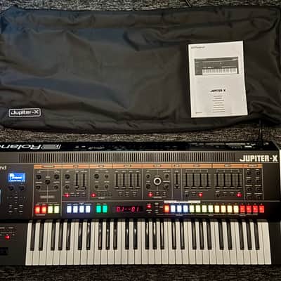 Roland Jupiter-X 61-Key Synthesizer Complete W/Custom Cover + Original Box/Manual image 2