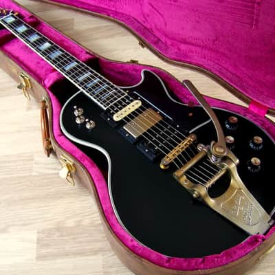 TPP Jimmy Page "Black Beauty" Gibson Les Paul Custom 3 Pickup Bigsby Tribute - Seymour Duncan Relic image 1