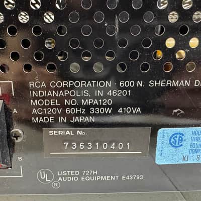 RCA Dimensia MPA120 Amplifier Receiver HiFi Stereo Vintage Home Audio - PARTS image 7