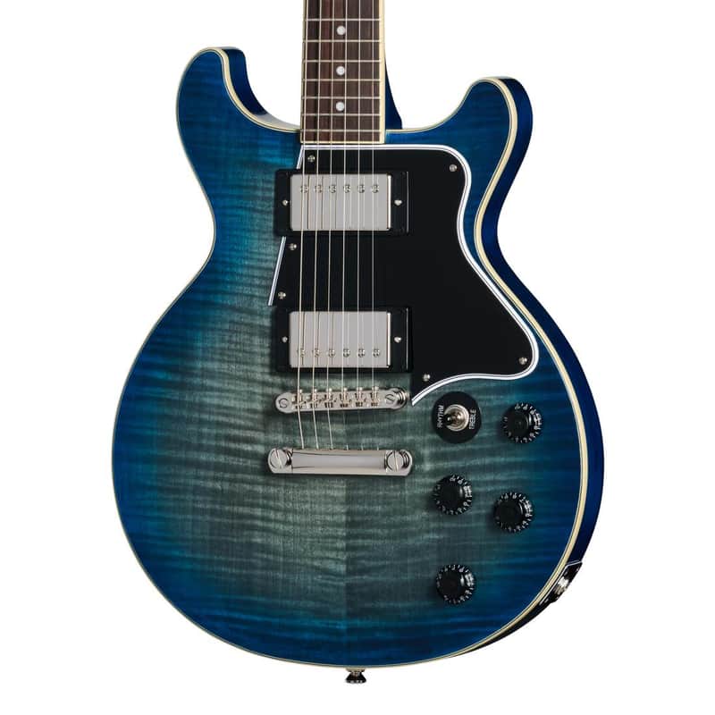 Epiphone Les Paul Special Double Cut Figured - Ocean Water image 1