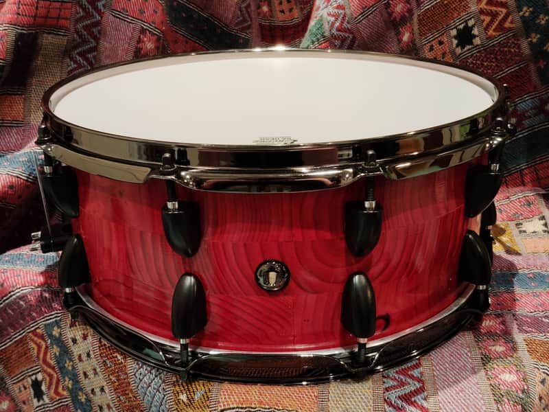 SSS Solid Shell Shop Custom Snare Drum 2026 - Red image 1