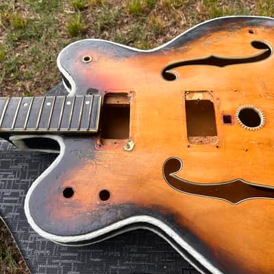 Vintage 1967 Gretsch 6187 Viking Project Husk w/ Case image 5
