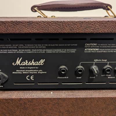 Marshall Acoustic Soloist AS100D 2-Channel 100-Watt 2x8" Acoustic Guitar Combo 2000 - Present - Brown image 3