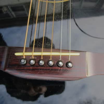 Daion The Year Series 79B Dreadnought Guitar 1979, Japan, Black, Case image 6