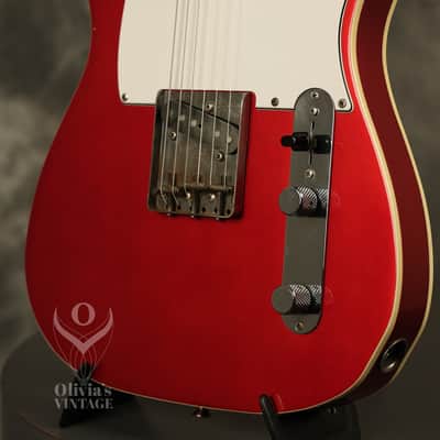 1985 Fender '62 reissue Custom Telecaster Double Bound Candy Apple Red MIJ Japan image 6