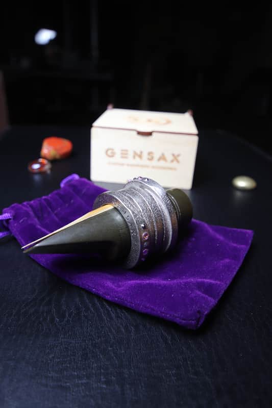 Gen Sax  Integrity - Alto Sax Ring Metal Ligature For Large Hard Rubber Mouthpieces  2020 Nickel Sil image 1