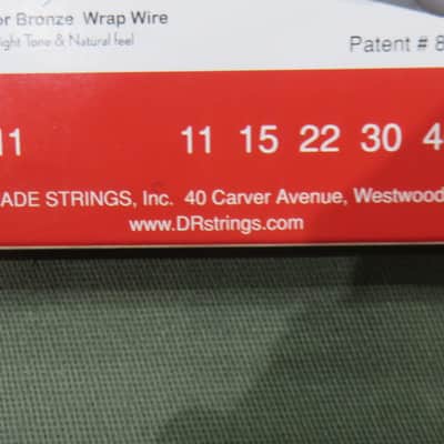 DR VTA-11 Veritas Phosphor Bronze Acoustic Guitar Strings - Custom Light (11-50) image 6
