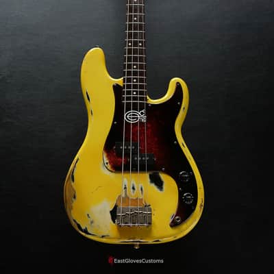 Fender Precision TV Yellow Heavy Relic Aged image 6