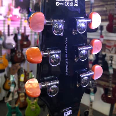 ESP LTD TL-6 Acoustic / Electric Guitar - Purple Sparkle Burst image 23