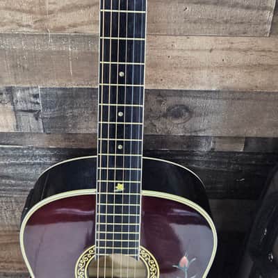 2007 Esteban Spanish Rosas Classical Electronic Acoustic Guitar - Floral image 3