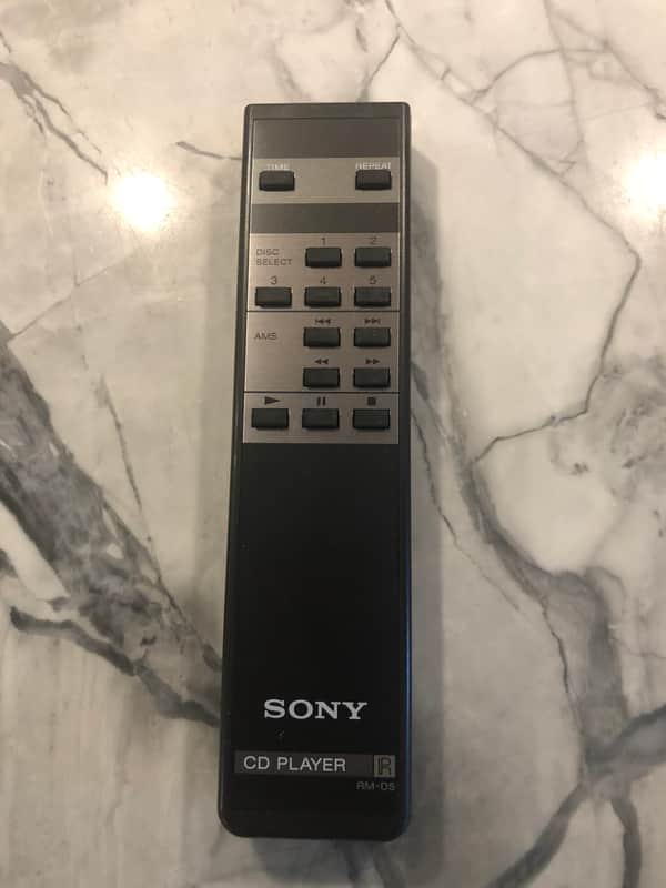 Sony  CD player remote RM-D5 Black image 1