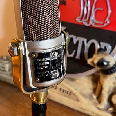 Vintage 1950's Geloso 416 Ribbon Microphone, rebuilt & works great w/desk stand image 11