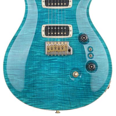 PRS Custom 24-08 10-Top Electric Guitar - Carroll Blue/Natural image 2