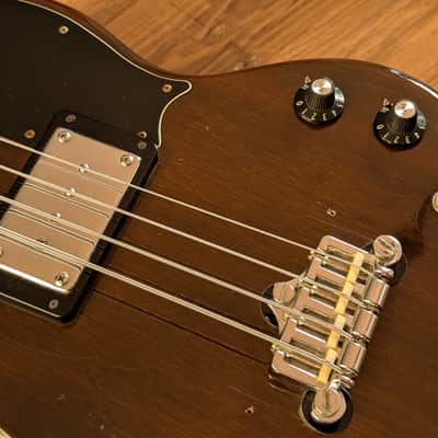 Gibson EB-0 Electric Bass Guitar 1973 Walnut With Original Hard Case image 6