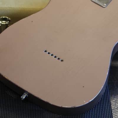 2017 K-Line Truxton Thinline Electric Guitar Factory Relic Rose Gold + HSC image 15