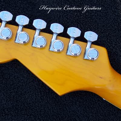 X-Light 6.5lb Butterscotch Ash Telecaster Deluxe+ Rosewood/Maple Neck with Block Inlay + New Matched Custom Pickups + Treble-Bleed Circuit +Graph Tech Ratio Locking Tuners+ Frets Leveled, Crowned and Polished + Full Setup Included! image 6