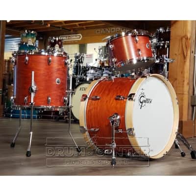 Gretsch Brooklyn 3pc Drum Set Satin Burnt Orange image 2