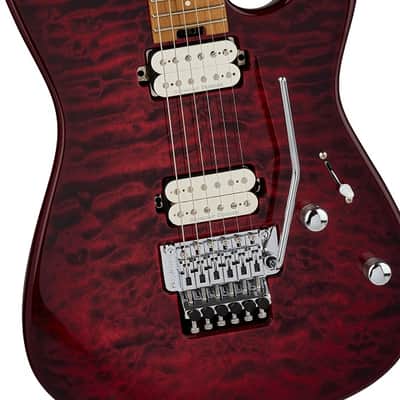 Charvel Pro-Mod Plus San Dimas Style 1 HH FR CM Electric Guitar. Carmalized Maple Fingerboard, Sangria Burst image 3