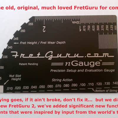 FretGuru 2 Precision 8-in-1 Guitar String Action Gauge Fret Rocker Setup and Evaluation Pro Luthier image 5