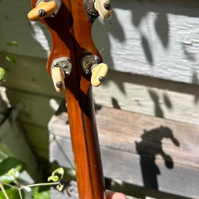1920s FAIRBANKS VEGA TubaPhone 4 string Tenor Banjo w/ resonator plate and pickup. image 4