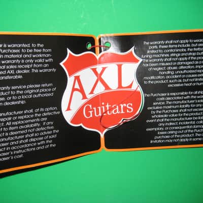 AXL Hang Tag for AXL Guitars image 4