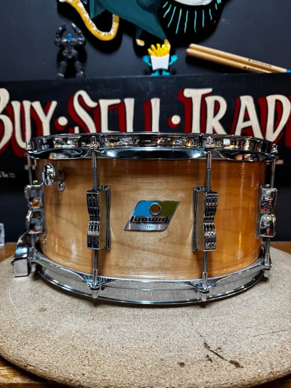Ludwig Classic Maple 14x6.5" Rock Concert Snare Drum - Natural Lacquer image 1