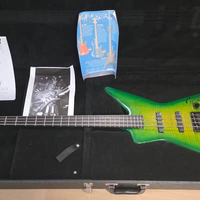 Washburn USA Dime Slime Bass EX GWAR MUSIC VIDEO TOUR STAGE PLAYED Pro Artist Owned Signed D3 Dimebag Darrell Pantera Signature DB2000 American Custom Shop Bass Guitar image 2