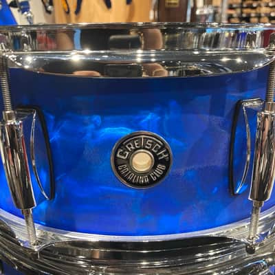 Gretsch CT1-J404 Catalina Club Round Badge 8x12 / 14x14 / 14x20 / 5.5x14" 4pc Drum Kit 2015 - Present - Blue Satin Flame image 3