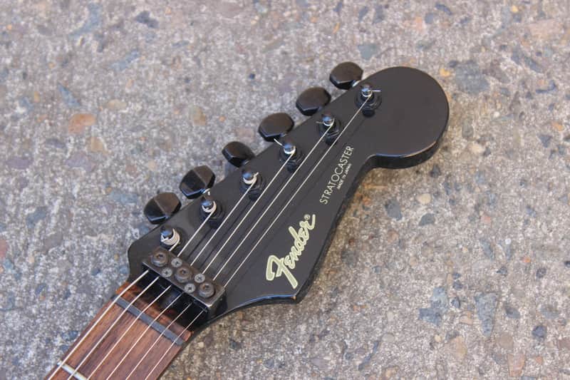 1985 Fender Japan ST-556 A Series Boxer HSS Stratocaster (Black