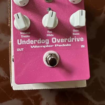 Wampler Underdog Overdrive (Early Custom Edition - Pink Sparkle) Late 2000s - Pink image 2