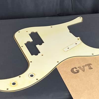 General Vintage Tone Pre CBS Nitrate celluloid pickguard for Precision Bass ®️ Aged Nitro Nitrate image 3