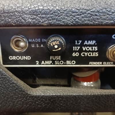 1964 Fender Bassman 6G6-B Tuxedo  Non-Rectifier Tube Amp With Piggyback Cabinet image 11