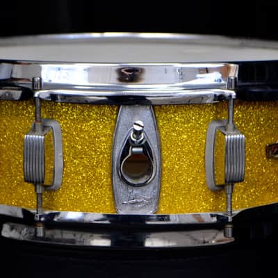 Trixon 25.5/13/16/5x14 Drum Set - Speedfire Gold Glitter NOS image 3