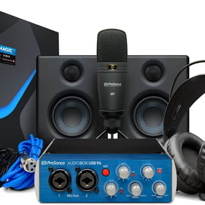 PreSonus AudioBox Studio 96K 25th Anniversary Edition Ultimate Bundle with Eris 3.5 Pair, M7, HD7 image 1