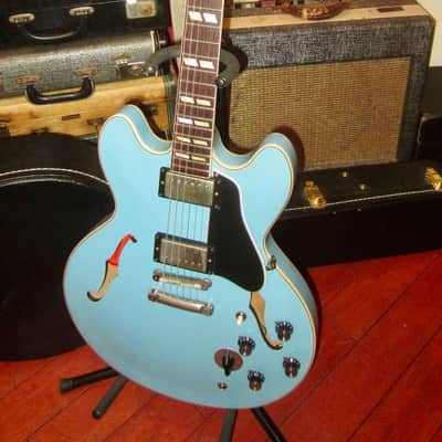 2016 Gibson Custom Shop ES-345 (1964 reissue) Frost Blue w/ Original Case and Certificate image 2