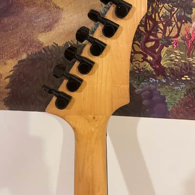 RARE Vintage Neon Green B.C. Rich Platinum Series Warlock w/ Matching Reverse Headstock (Needs TLC) image 6