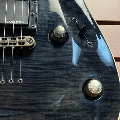 ESP LTD H-251 FM in See-Thru Black w/EMG P/Us image 3