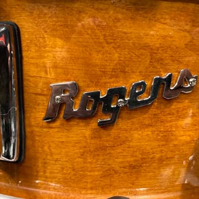 Rogers 14x5" Dyna-Sonic Snare Drum with Beavertail Lugs 2020s - Fruitwood Stain image 14