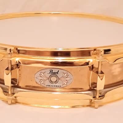 PEARL (SEE VIDEO) BRASS PICCOLO SNARE DRUM WITH BRASS HDWE-FREE SHIP TO C-USA! image 2