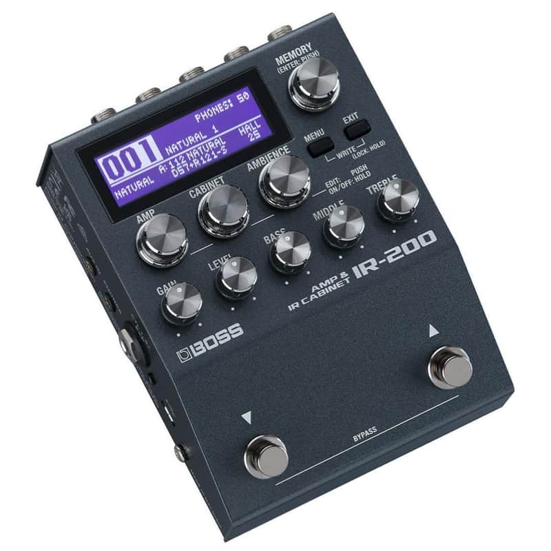 BOSS IR-200 AMP & IR CABINET PEDAL – Pedal-based Amp Simulator and Impulse Response Loader with Premium Sound and Features - Exceptional Audio Quality, Premium Amps, Deep Sound Shaping – 128 Memories image 1