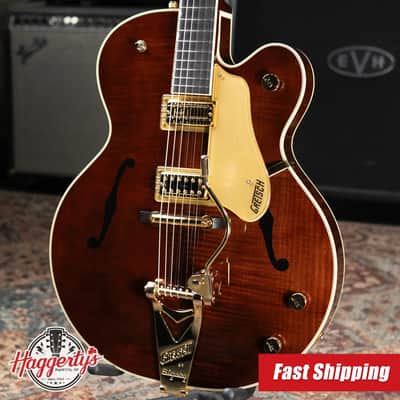Gretsch G6122T-59 Vintage Select Edition '59 Chet Atkins Country Gentleman Hollow Body with Bigsby Electric Guitar - Walnut Stain Lacquer with Hardshell Case image 1