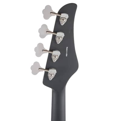 Lull XP1T4 4-String Satin Black w/15% Larger Body Size, Red Racing Strip & Hardshell Case (Serial #2852) image 5