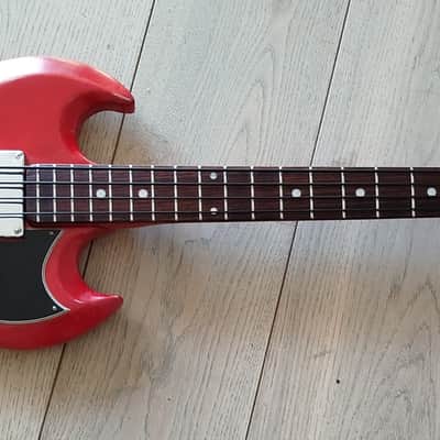 Ibanez Antoria 2354B Double Cutaway Bass 1974-1977-Relic Red image 2