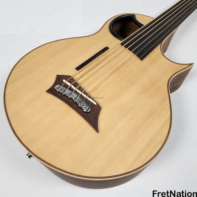Warwick Alien 6-String Fretless Acoustic Bass Guitar Fishman 7.62lbs 8673-21 image 3