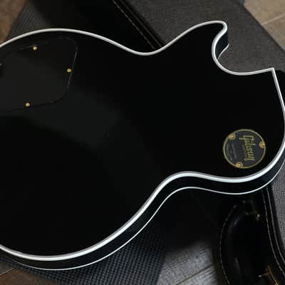 2023 Gibson Custom Shop Les Paul Custom w/ Slim Taper Neck Electric Guitar Black Ebony + COA OHSC image 13