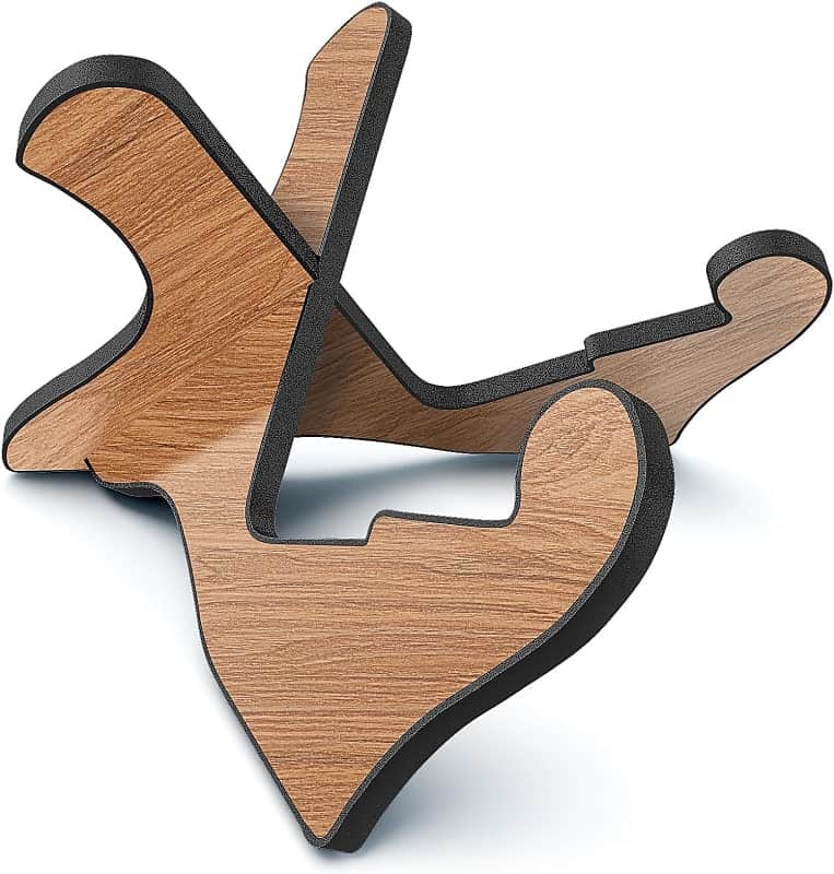 Guitar Stand Wooden Guitar Stand Portable Folding Instrument Holder for Acoustic Classic Electric Bass Guitar (Sapele) image 1